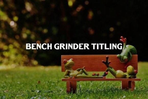 Bench Grinder Titling: Warm, Bold, Craft-Forward