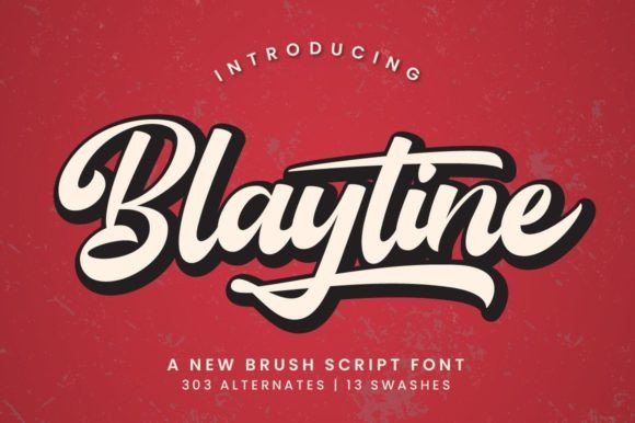 Blaytine: A Bold Brush Script for Creative Expression