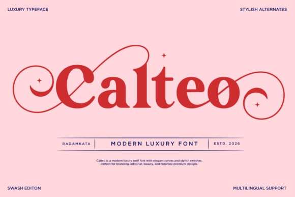 Calteo: The Luxury Serif Font That Elevates Premium Branding and Editorial Design