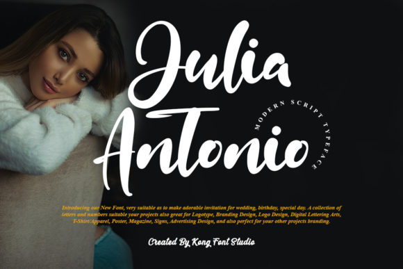 Julia Antonio: A Modern Handwritten Script Font