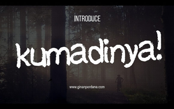 Kumadinya: A Quirky Brushed Display Font for Creative Projects