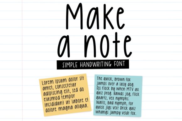 Make a Note: A Handwritten Font That Balances Charm and Practicality