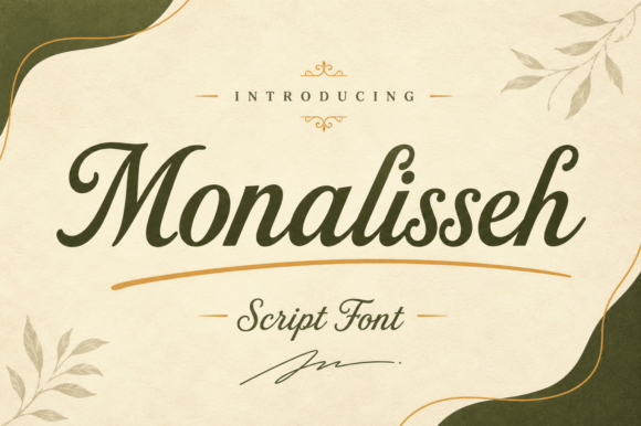 Monalisseh: The Timeless Script Font That Elevates Elegance with Purpose