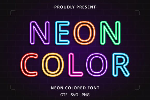 Neon Colored: A Vibrant Font for Modern Visual Expression
