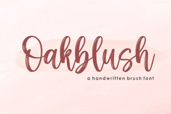Oakblush: A Playful Script Font for Expressive Design Projects