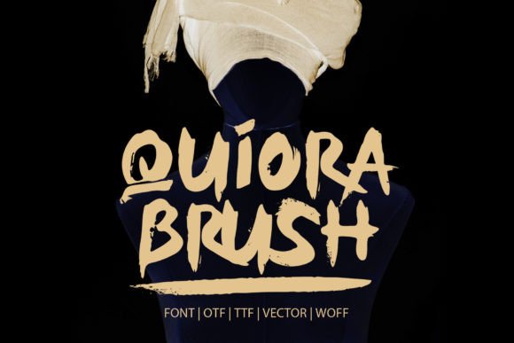 Quiora Brush: A Handwritten Font for Personalized Design