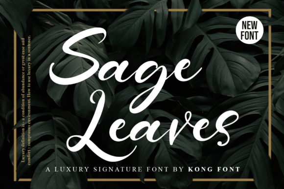 Sage Leaves: A Playful Handwritten Font for Real Design Work