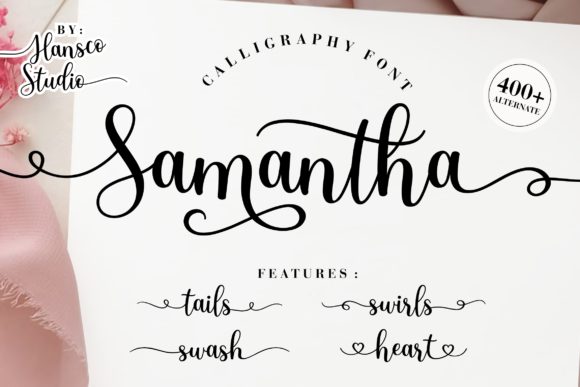 Samantha Calligraphy: Elegant Simplicity for Modern Creative Projects
