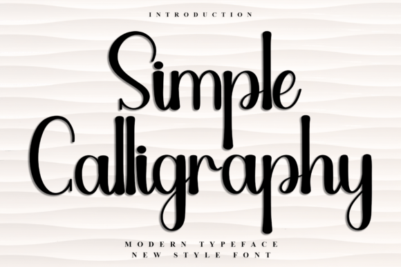 Simple Calligraphy: A Festive Typeface for Holiday Design Projects