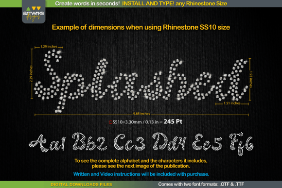 Splashed: Rhinestone Script Font for Fast, Polished Text