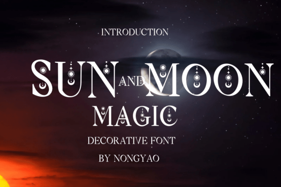 Sun and Moon Magic: A Celestial Typeface for Meaningful, Mindful Design